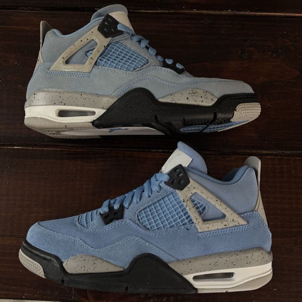 Air Jordan 4 Retro UNC University Blue (GS) Shoes - Picture 3 of 9